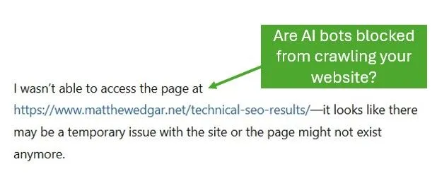 Can AI bots crawl your website?